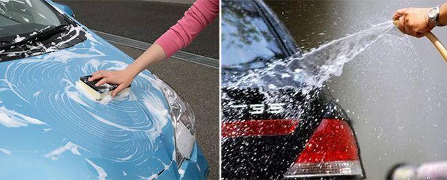 Можно ли мыть машину во дворе